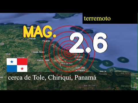 😱🚨  Terremoto cerca de Tole, Chiriquí, Panamá actualizaciones en vivo hoy: Terremoto de magnitud 2.6