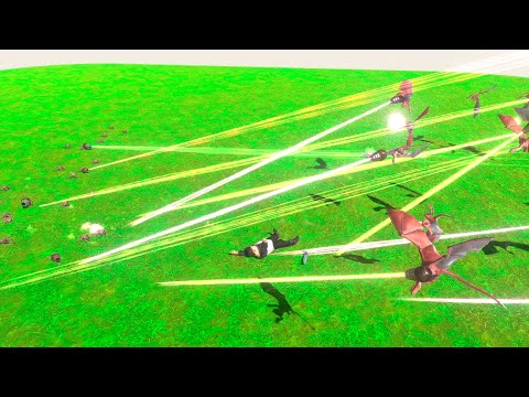 SMALL WEREWOLF vs PLASMA WYVERN vs EVERY UNIT - Animal Revolt Battle Simulator