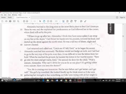 O'Pioneers Excerpt Test Passage