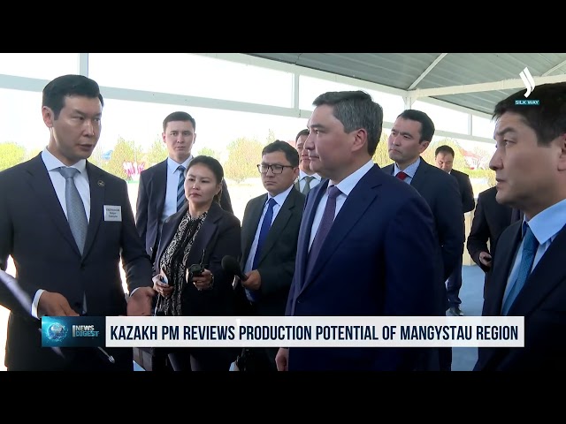 Kazakistan Başbakanı Mangıstau İlinin sanayi potansiyeli ile tanıştı