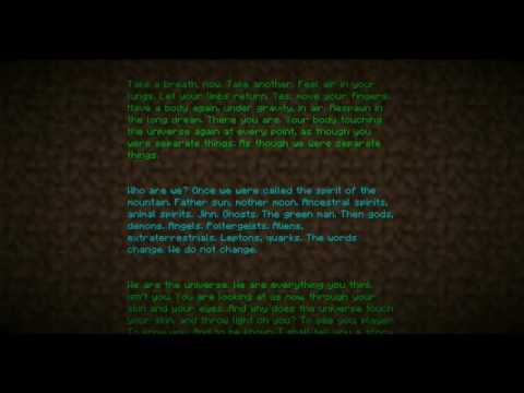 Minecraft ending except minecraft steve plays and the ending is sped up by 4 6x