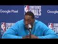 Bam Adebayo postgame; Heat lost to the Celtics in Game 4