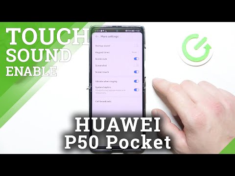 How to Enable and Disable Touch Sounds on HUAWEI P50 Pocket