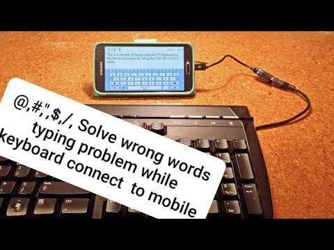 Wrong words typing problem Solve || Mobile connect to keyboard