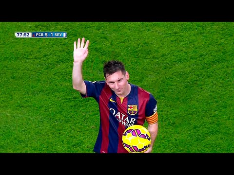 Historic Messi Hat-trick vs Sevilla (Home) 2014-15 English Commentary HD 1080i