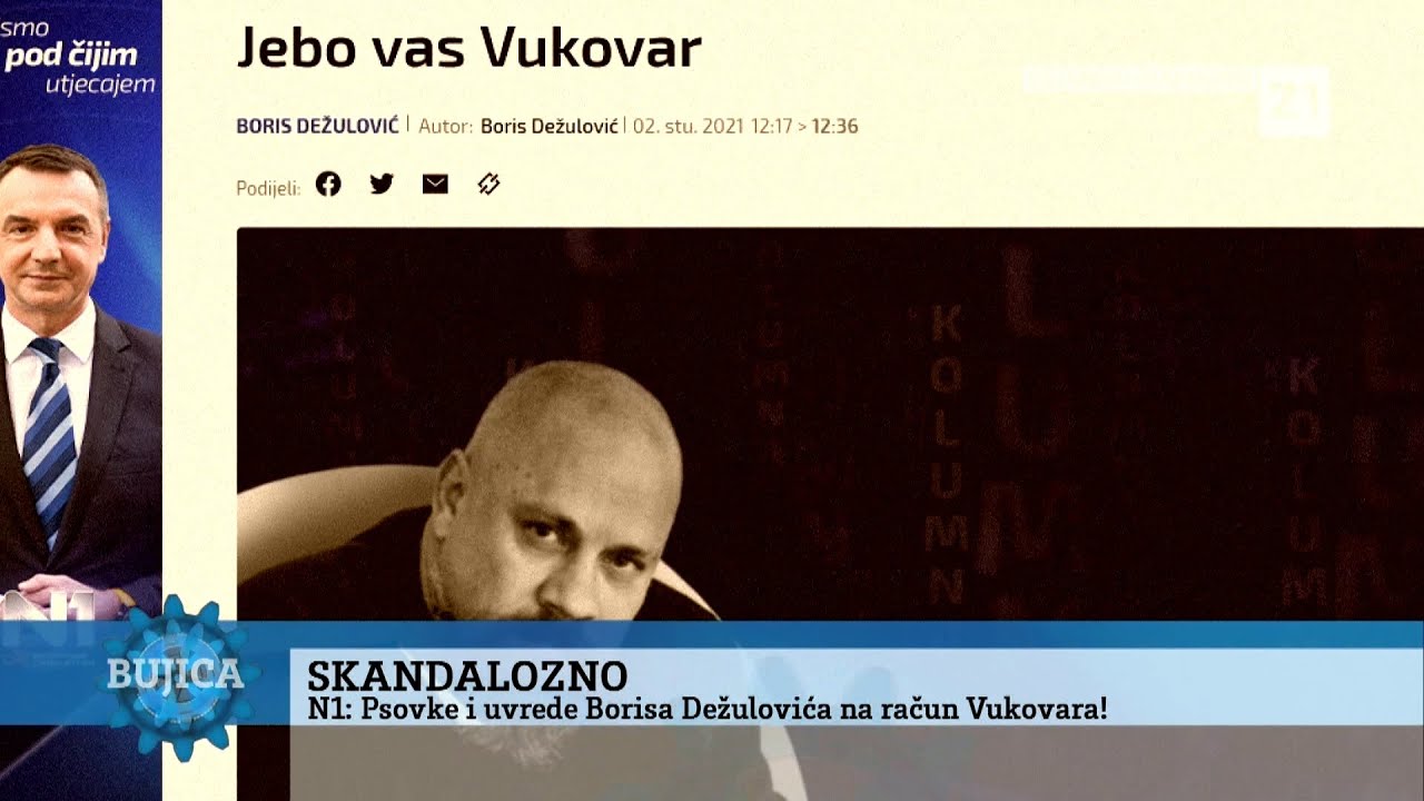BUJICA 03.11.2021. PETERNEL: “Da je Dežulović napisao ‘j**o vas Jesenovac’, to nitko ne bi objavio!”