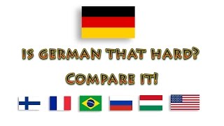German compared to other languages