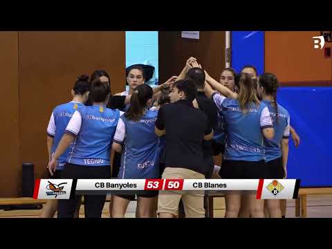Debut amb victòria del sènior femení del CB Banyoles contra el Blanes (53-50)