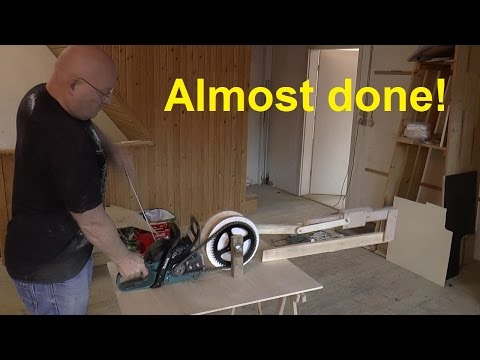 Chainsaw Powered Machine Gun Build Days 1 + 2 (First shot!)