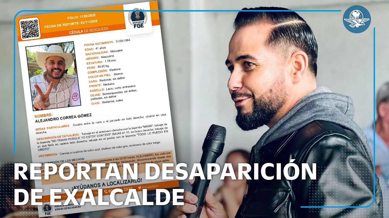Desaparece Alejandro Correa, exalcalde de Zinapécuaro, Michoacán; emiten ficha de búsqueda