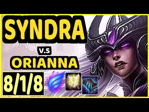 EVROT (SYNDRA) vs ORIANNA - 8/1/8 KDA MID CHALLENGER GAMEPLAY - BR