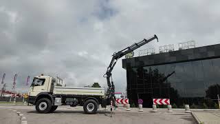 Camion-benne Mercedes-Benz AXOR 1833 4x4 HIAB 166 Crane Kipper | Image 4 - Autoline