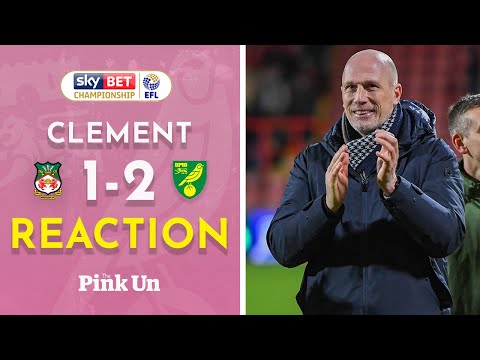 Philippe Clement Reaction | Wrexham 1-2 Norwich City | The Pink Un