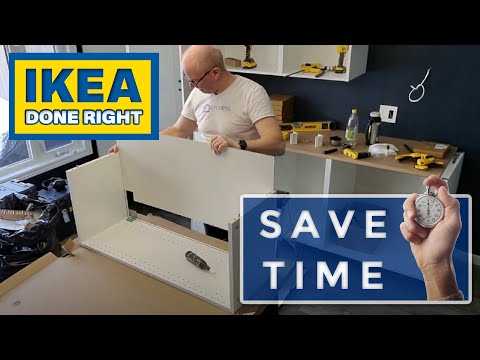 How to Assemble IKEA Kitchen Cabinets and Drawers (FAST & EASY)