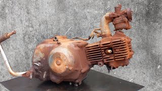1981 Engine  Honda Super Cub C50 RESTORATION | Will It Run After 40 Years?