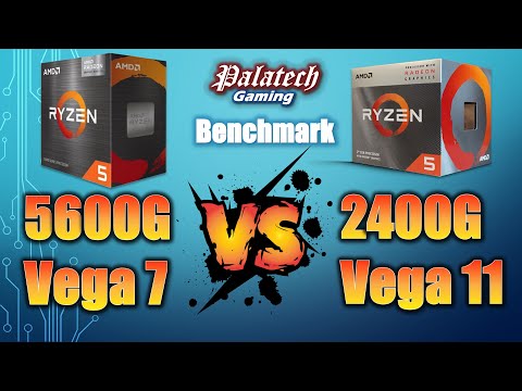 R5 5600G (Vega 7) Vs R5 2400G (Vega 11) | AMD APU Comparison | Benchmark - Gaming Test