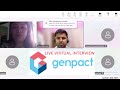 Genpact Live Interview Genpact Virtual Live Interview