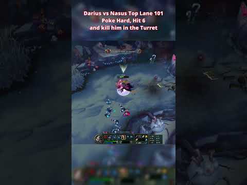 Use this Pro Tip to win Every Darius vs Nasus Top lane matchup #leagueoflegends #darius