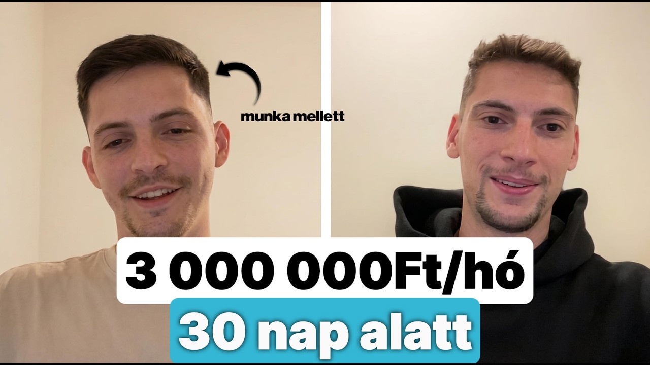 0-ról 3,1M bevételig 30 nap alatt (Vendéglátós munka mellett)