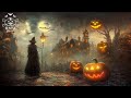 Halloween Ambience 🎃 Abandoned Haunted Town, Spooky Halloween Music with Rain Sounds
