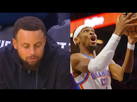 Shai's Ridiculous Flop Leaves Steph Curry in Disbelief