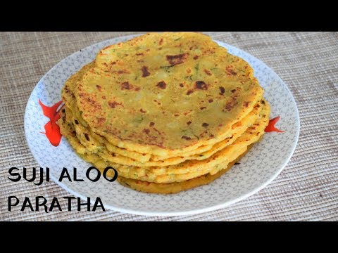 सूजी-आलू का परांठा~Suji Aloo Ka Paratha Recipe~Kids Lunch Box Recipe~Food Connection Hindi
