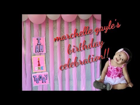 Vlog #08 Marchelle Gayle's first birthday