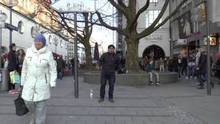 Straßenpredigt"JAHWE ist Rettung" -  Straßenprediger aus Augsburg 19.03.2016