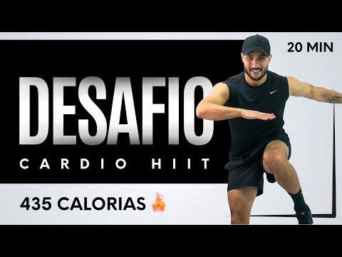 20 min Cardio Hiit para gastar 435 calorias - INTENSO
