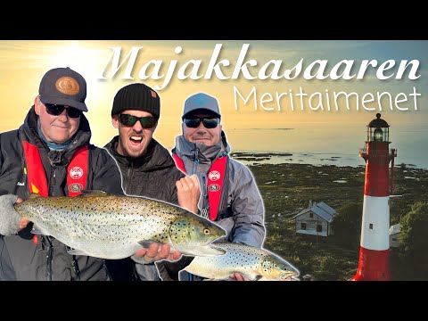 Meritaimenen kalastusta syksyllä avomeren laidalla