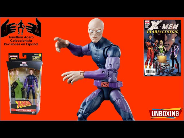 Vídeo relacionado con Marvel Hasbro Legends Series - Figura de Darwin de los X-Men - Juguete de colección de 15 cm, con 2 Accesorios y Pieza de Figura para armar (F3692)