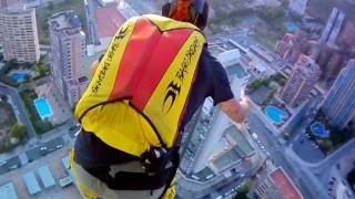 Incredible Hotel Lift Base Jump!