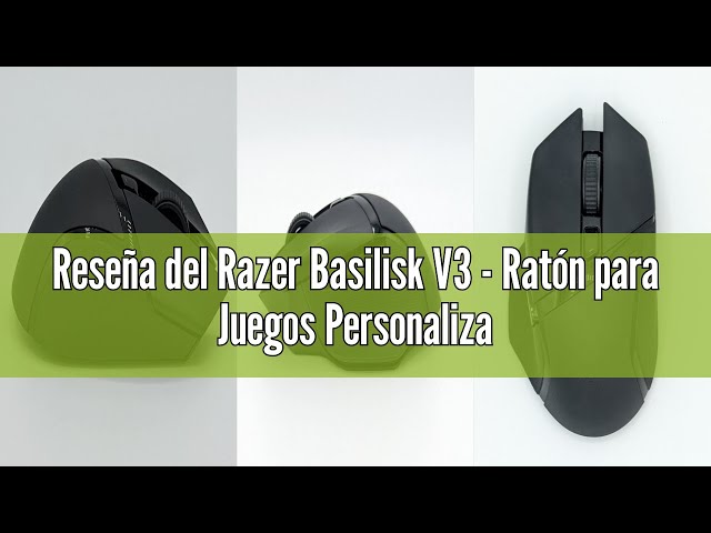 Vídeo relacionado con Razer Basilisk V3 - Ratón para Juegos Personalizable con Cable (10+1 Botones Programables, Rueda Inclinable Hyperscroll, 11 Zonas De Iluminación, Interruptores Ópticos de Ratón, Sensor Óptico) Negro