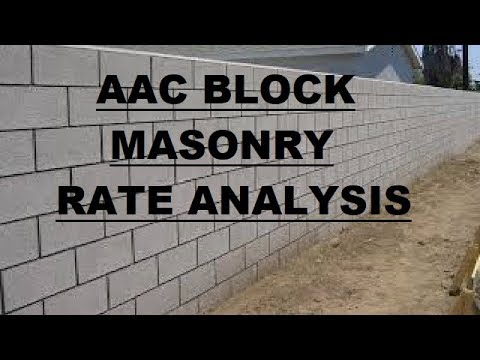 Aac block masonry