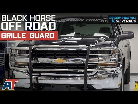 2014-2018 Silverado 1500 Black Horse Off Road Grille Guard - Stainless Steel Review & Install