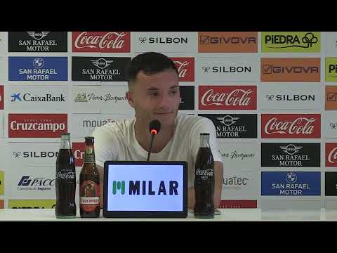 Ale Marín, tras su gol ante el Ceuta