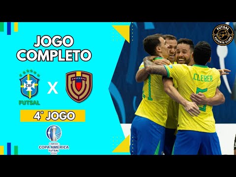 BRASIL X VENEZUELA | COPA AMÉRICA DE FUTSAL | JOGO COMPLETO | 4° JOGO  (29/01/2026)