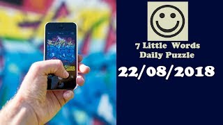 7 Little Words Daily Puzzle August 22 2018