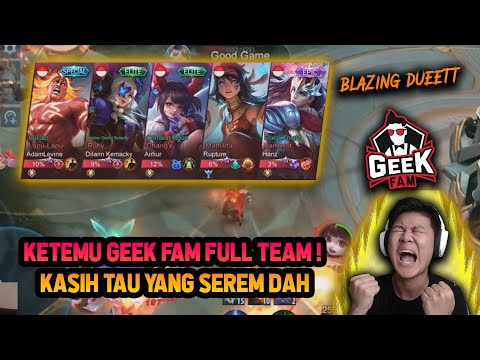 KETEMU GEEK FAM FULL TEAM DI RANKED! KASIH TAU SUPREME CLAUDE INDONESIA - Mobile Legends