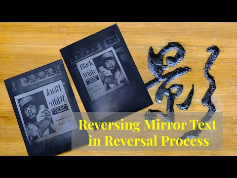 Correcting Backward Text in Black & White Reversal Prints (DIY 3D Printed Mirror Scope!)