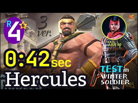 6* Rank-4 Hercules 42 sec [No boost] ver.3 | Test in ROL #mcoc