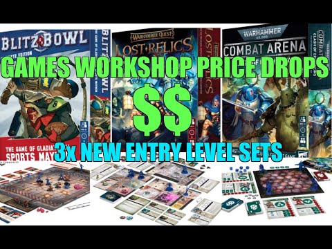 CHEAP NEW BOXED SETS! Blood Bowl, Warhammer Quest, & Warhammer 40k. Quick new Entry Games 4 newbies