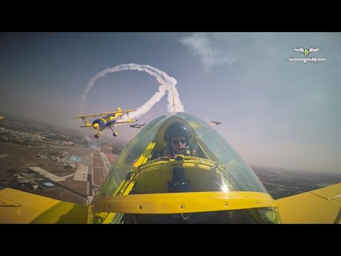 Scandinavian Airshow - Viking and Wasp flying formation.