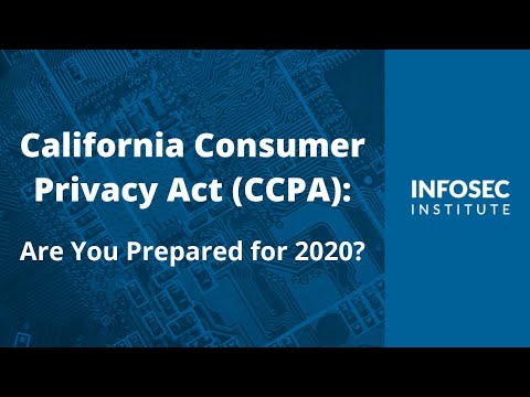 California Consumer Privacy Act: Are You Prepared for 2020?