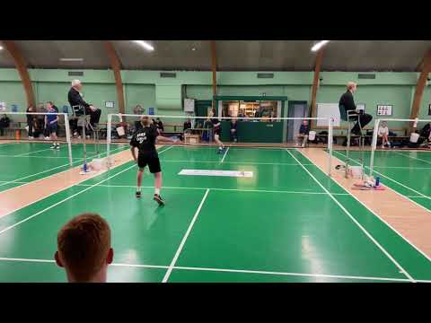 Bits of 2020 mens single badminton action in a really quiet badminton year (U17 and senior)