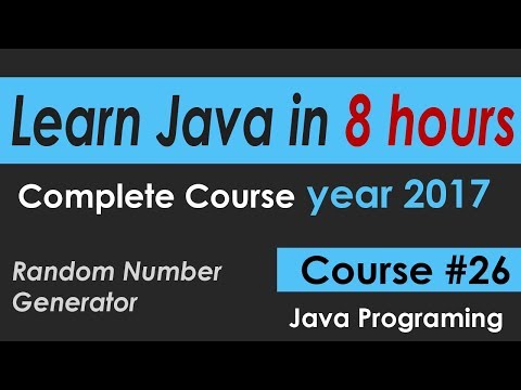 Java Programming Tutorial 26 Random Number Generator Learn Java Course In 8 Hours