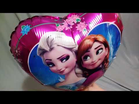 Heart shaped foil ballon pops