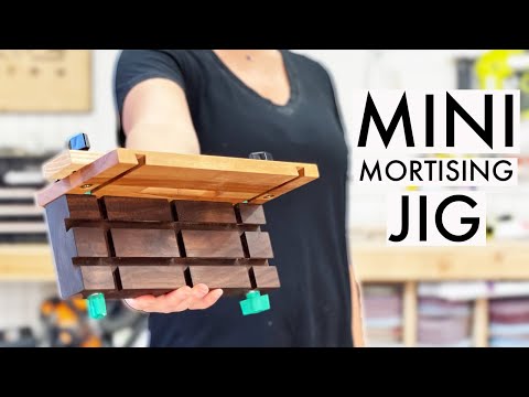 Mini Mortising Jig for LOOSE TENON Joinery! No Domino required! You can even use your trim router!