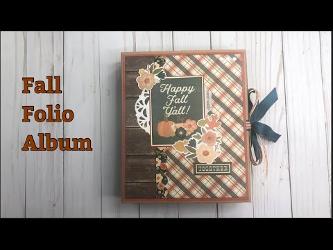 Fall Quadfold Folio album using Simple Stories Fall Farmhouse