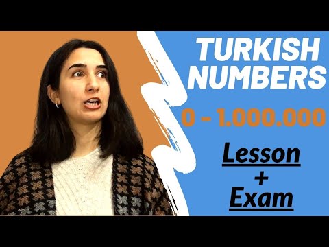 TURKISH NUMBERS 0 - 1.000.000 (Türkçe Sayılar) #lesson and #exam
